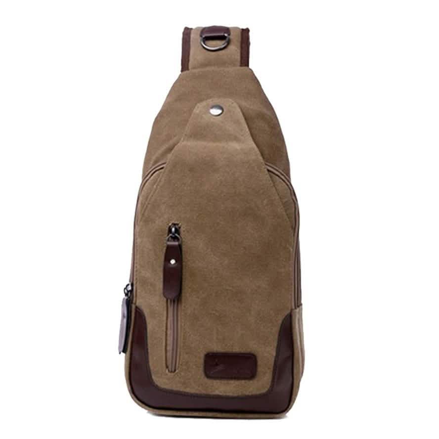 Canvas Shoulder Sling Bag - Assorted Colors