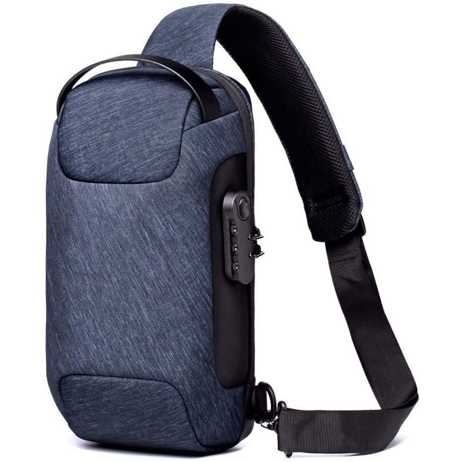 KPYWZER Anti-theft Sling Backpack with USB Charging Port